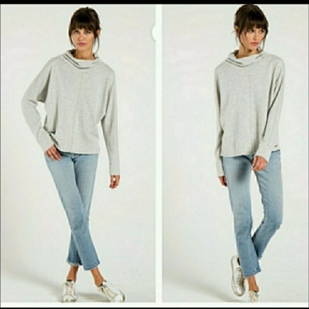 N:Philanthropy French Terry Light Gray Turtleneck size XS